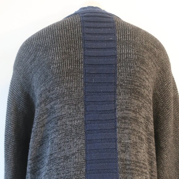 Women Label + Thread 100% Wool Chunky Knit Dolman Sleeve Cardigan Sweater L - Picture 9 of 12